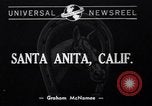 Image of Santa Anita Race Arcadia California USA, 1940, second 1 stock footage video 65675033947