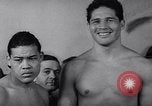 Image of Arturo Godoy with Joe Louis New York City USA, 1940, second 11 stock footage video 65675033948