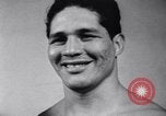 Image of Arturo Godoy with Joe Louis New York City USA, 1940, second 25 stock footage video 65675033948