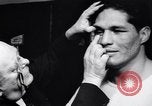 Image of Arturo Godoy with Joe Louis New York City USA, 1940, second 30 stock footage video 65675033948