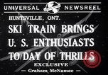 Image Inauguration de train de ski Huntsville (Ontario) Canada, 1941, de la seconde 3 séquences d'archives historiques vidéo 65675033965