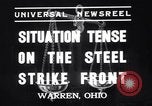 Standbild Stahl Arbeitnehmer Streik Warren Ohio USA, 1937, aus Sekunde 3 historischem Filmmaterial Videoclip 65675033975