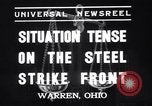 Standbild Stahl Arbeitnehmer Streik Warren Ohio USA, 1937, aus Sekunde 5 historischem Filmmaterial Videoclip 65675033975