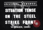 Standbild Stahl Arbeitnehmer Streik Warren Ohio USA, 1937, aus Sekunde 6 historischem Filmmaterial Videoclip 65675033975