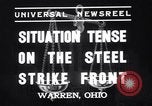 Standbild Stahl Arbeitnehmer Streik Warren Ohio USA, 1937, aus Sekunde 7 historischem Filmmaterial Videoclip 65675033975