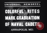 Image aspirants de marine Annapolis Maryland USA, 1937, de la seconde 3 séquences d'archives historiques vidéo 65675033979