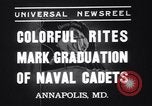 Image aspirants de marine Annapolis Maryland USA, 1937, de la seconde 7 séquences d'archives historiques vidéo 65675033979