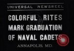 Image aspirants de marine Annapolis Maryland USA, 1937, de la seconde 8 séquences d'archives historiques vidéo 65675033979