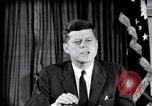 Image of John F Kennedy speech Washington DC USA, 1962, second 39 stock footage video 65675033986