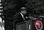 Immagine di John F Kennedy American University indirizzo di inizio Washington DC USA, 1963, secondo 55 filmato di repertorio 65675034023