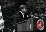 Image of John F Kennedy at American University about human rights Washington DC USA, 1963, second 8 stock footage video 65675034025