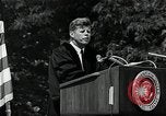 Image of John F Kennedy at American University about human rights Washington DC USA, 1963, second 17 stock footage video 65675034025