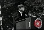 Image of John F Kennedy at American University about human rights Washington DC USA, 1963, second 30 stock footage video 65675034025