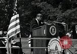Image of John F Kennedy at American University about human rights Washington DC USA, 1963, second 54 stock footage video 65675034025
