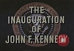 Image of John F Kennedy inaugurated as 35th President of US Washington DC USA, 1961, second 13 stock footage video 65675034026
