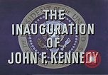 Image of John F Kennedy inaugurated as 35th President of US Washington DC USA, 1961, second 15 stock footage video 65675034026