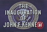 Image of John F Kennedy inaugurated as 35th President of US Washington DC USA, 1961, second 17 stock footage video 65675034026