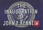 Image of John F Kennedy inaugurated as 35th President of US Washington DC USA, 1961, second 18 stock footage video 65675034026