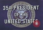 Image of John F Kennedy inaugurated as 35th President of US Washington DC USA, 1961, second 20 stock footage video 65675034026
