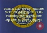 Image of President Kennedy and Indian PM Jawaharlal Nehru Newport Rhode Island USA, 1961, second 20 stock footage video 65675034034