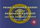 Image of President Kennedy and Indian PM Jawaharlal Nehru Newport Rhode Island USA, 1961, second 23 stock footage video 65675034034