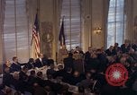 Image of Indian PM Jawaharlal Nehru addresses National Press Club Washington DC USA, 1961, second 27 stock footage video 65675034036