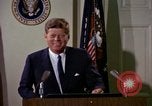 Image of US President John F Kennedy's address Washington DC USA, 1963, second 60 stock footage video 65675034037