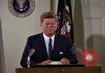 Image of US President John F Kennedy's address Washington DC USA, 1963, second 62 stock footage video 65675034037