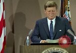 Image of President Kennedy's speech after Europe visit Washington DC USA, 1963, second 18 stock footage video 65675034038