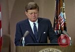 Image of President Kennedy's speech after Europe visit Washington DC USA, 1963, second 23 stock footage video 65675034038