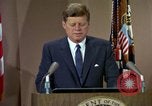 Image of President Kennedy's speech after Europe visit Washington DC USA, 1963, second 25 stock footage video 65675034038