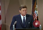 Image of President Kennedy's speech after Europe visit Washington DC USA, 1963, second 28 stock footage video 65675034038