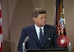 Image of President Kennedy's speech after Europe visit Washington DC USA, 1963, second 29 stock footage video 65675034038