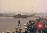 Standbild US-Präsident John F Kennedy eintrifft Kaserne Fliegerhorst Post Hanau Deutschland, 1963, aus Sekunde 9 historischem Filmmaterial Videoclip 65675034040