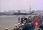 Standbild US-Präsident John F Kennedy eintrifft Kaserne Fliegerhorst Post Hanau Deutschland, 1963, aus Sekunde 27 historischem Filmmaterial Videoclip 65675034040