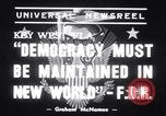 Standbild Roosevelt spricht sich gegen Expansionismus aus Key West Florida USA, 1939, aus Sekunde 6 historischem Filmmaterial Videoclip 65675034116