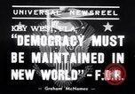 Standbild Roosevelt spricht sich gegen Expansionismus aus Key West Florida USA, 1939, aus Sekunde 8 historischem Filmmaterial Videoclip 65675034116