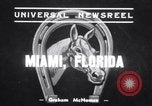 Standbild Bühnenarbeiter und Krieg Admiral Miami Florida USA, 1939, aus Sekunde 1 historischem Filmmaterial Videoclip 65675034118
