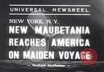 Standbild Neues Schiff RMS Mauretania New York United States USA, 1939, aus Sekunde 1 historischem Filmmaterial Videoclip 65675034120