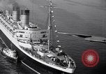 Standbild Neues Schiff RMS Mauretania New York United States USA, 1939, aus Sekunde 18 historischem Filmmaterial Videoclip 65675034120