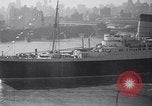 Standbild Neues Schiff RMS Mauretania New York United States USA, 1939, aus Sekunde 42 historischem Filmmaterial Videoclip 65675034120