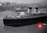Standbild Neues Schiff RMS Mauretania New York United States USA, 1939, aus Sekunde 49 historischem Filmmaterial Videoclip 65675034120