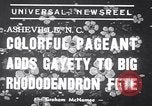 Image Rhododendron Fete Asheville North Carolina USA, 1939, de la seconde 5 séquences d'archives historiques vidéo 65675034128