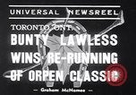 Standbild Rennpferd Bunty Lawless Toronto Ontario Kanada, 1939, aus Sekunde 3 historischem Filmmaterial Videoclip 65675034133