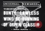 Standbild Rennpferd Bunty Lawless Toronto Ontario Kanada, 1939, aus Sekunde 7 historischem Filmmaterial Videoclip 65675034133