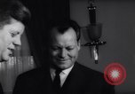 Image of Willy Brandt and John F Kennedy Washington DC USA, 1961, second 37 stock footage video 65675034136