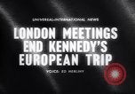 Image of John F Kennedy Europe, 1961, second 15 stock footage video 65675034147