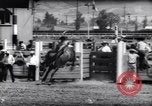 Immagine di Cavallo e bull ride San Jose California USA, 1961, secondo 10 filmato di repertorio 65675034156
