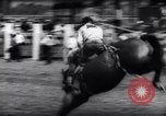 Immagine di Cavallo e bull ride San Jose California USA, 1961, secondo 26 filmato di repertorio 65675034156