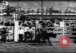 Immagine di Cavallo e bull ride San Jose California USA, 1961, secondo 33 filmato di repertorio 65675034156